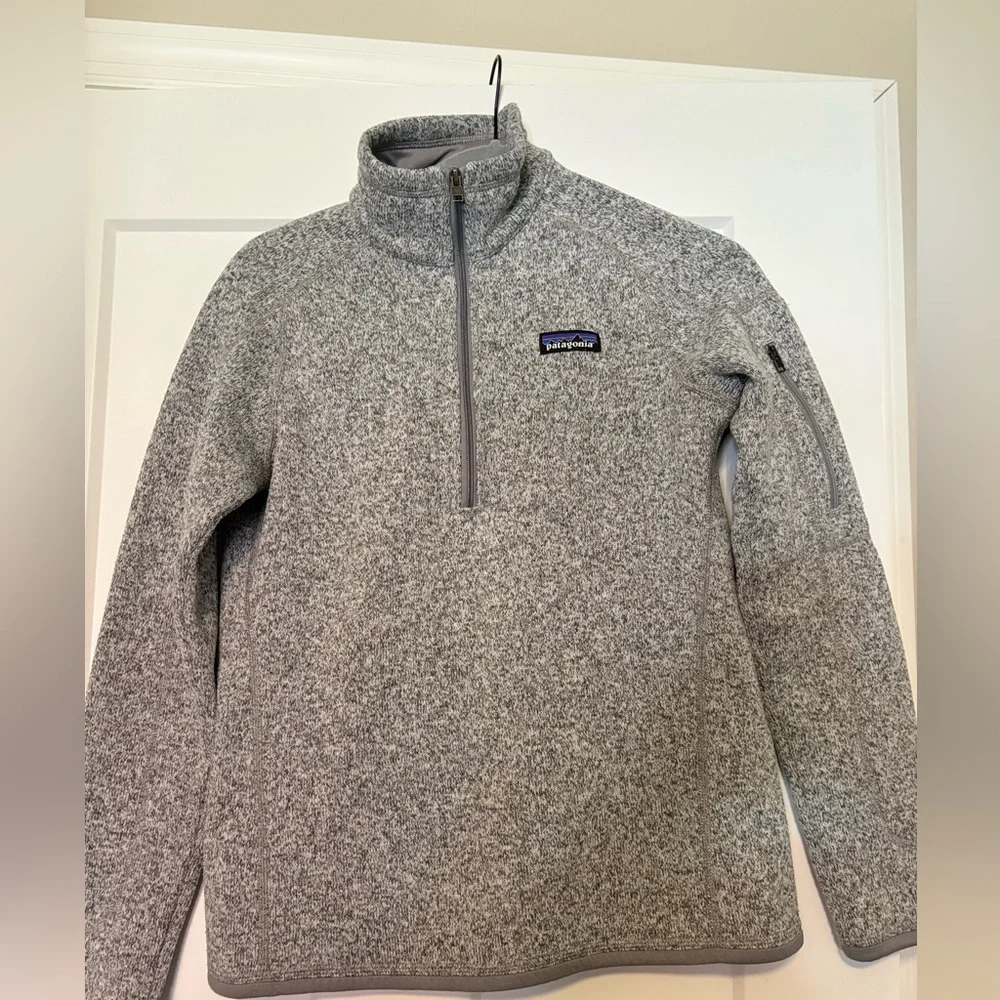 Women's Patagonia‎ Better Sweater Fleece Jacket Birch White size S.